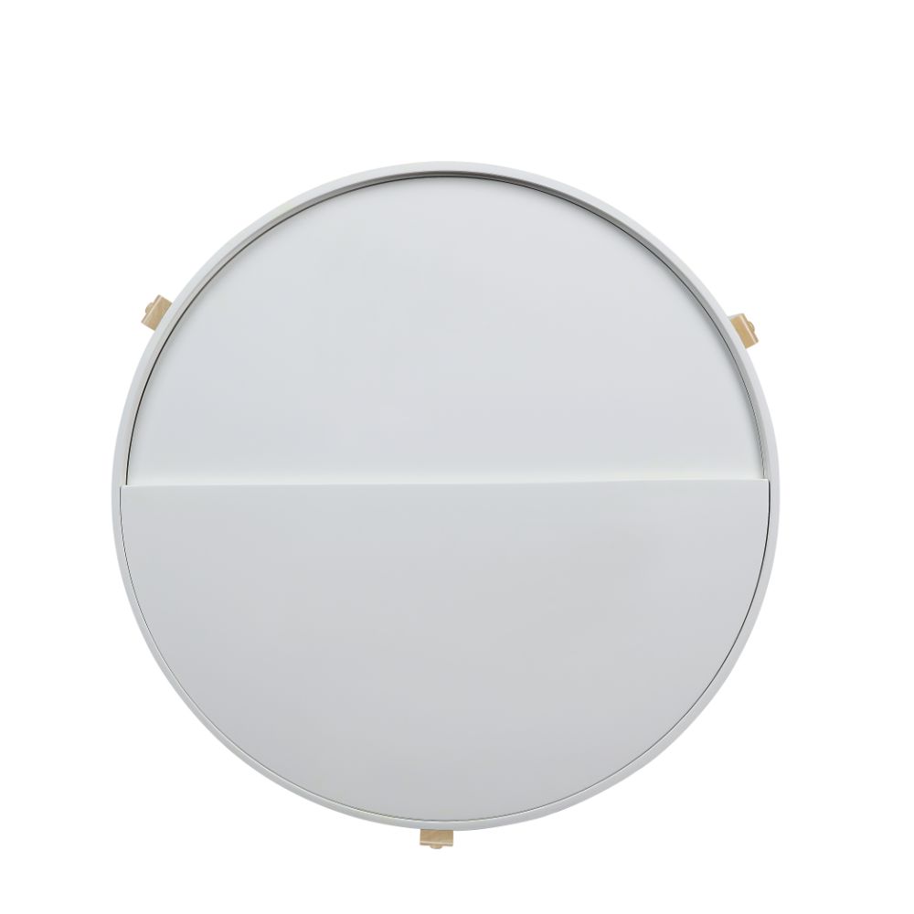 ACME Bodfish White & Natural Coffee Table Model 83215