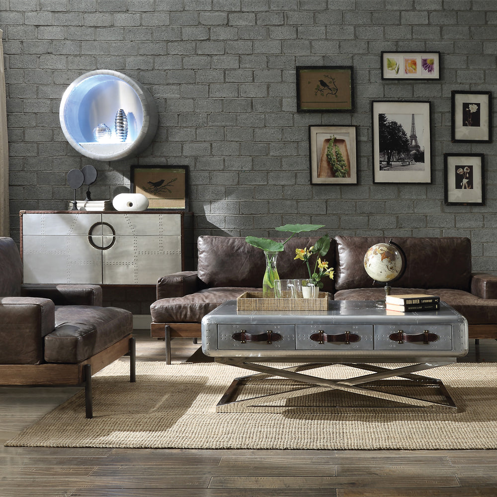 ACME Brancaster Aluminum Coffee Table Model 83555