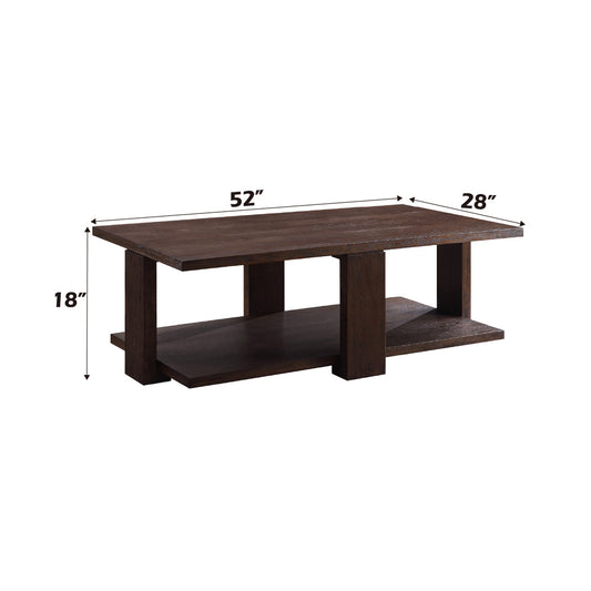 ACME Niamey Walnut Coffee Table Model 84850