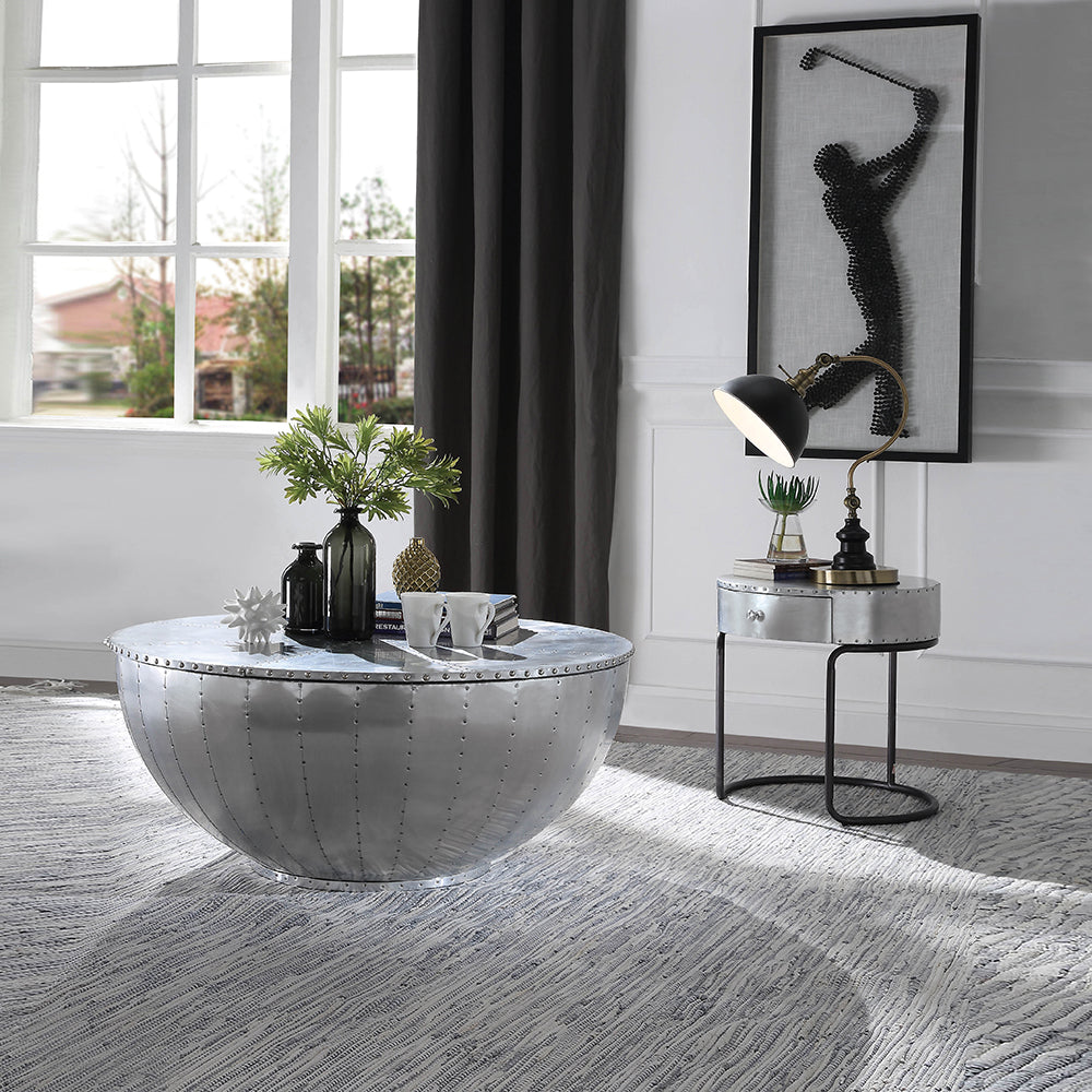 ACME Brancaster Aluminum End Table Model 84882