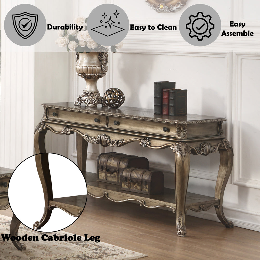 ACME Ragenardus Vintage Oak Sofa Table Model 86033
