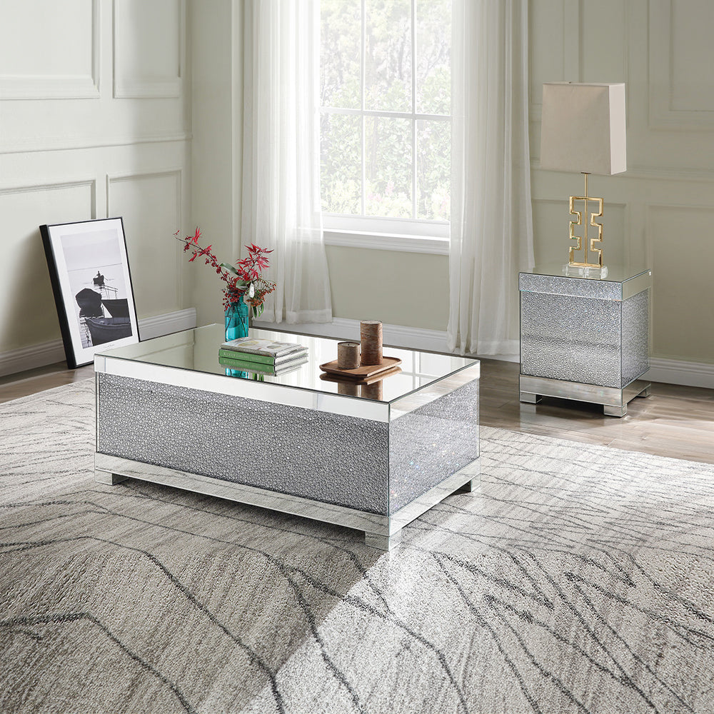 ACME Mallika Faux Round Crystals Coffee Table Model 87910