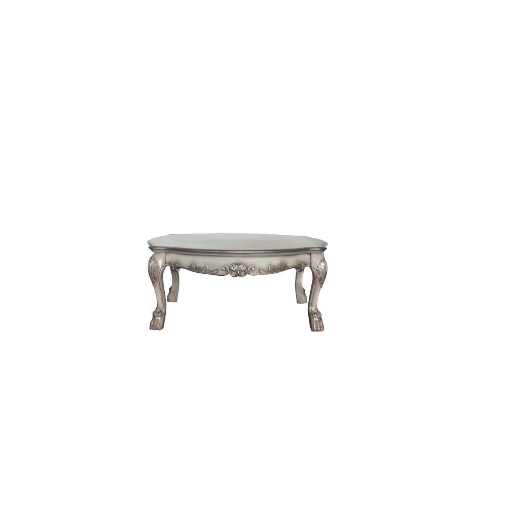 ACME Dresden Vintage Bone White Coffee Table Model 88170