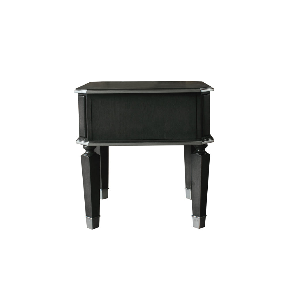 ACME House Beatrice Charcoal & Light Gray End Table Model 88817