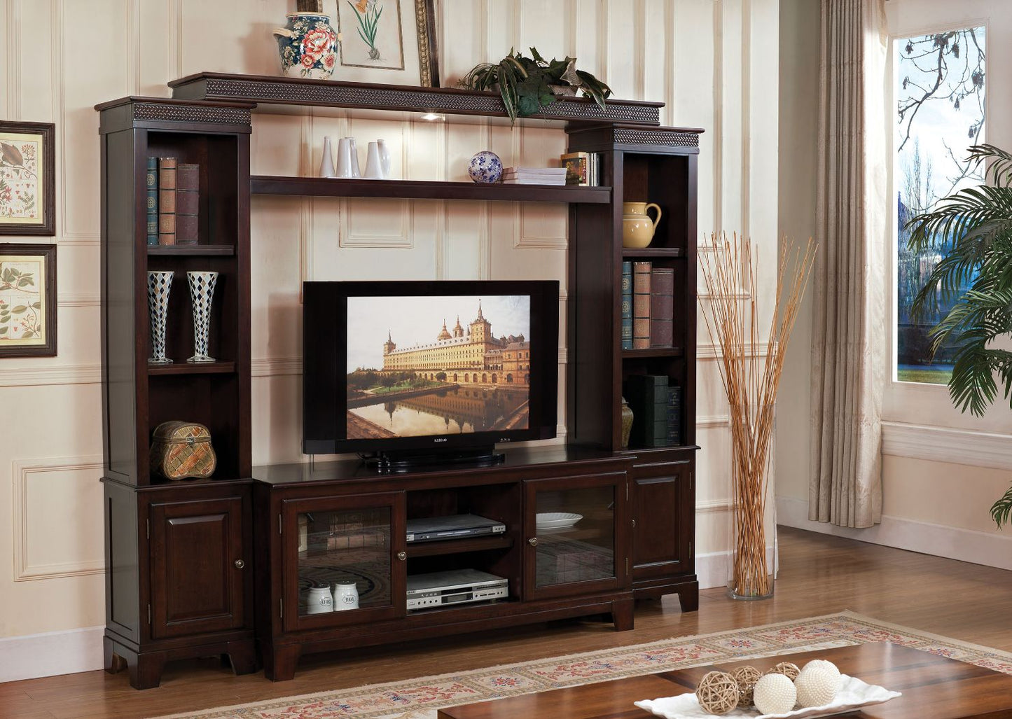 ACME Halden Merlot Entertainment Center Model 91090_KIT