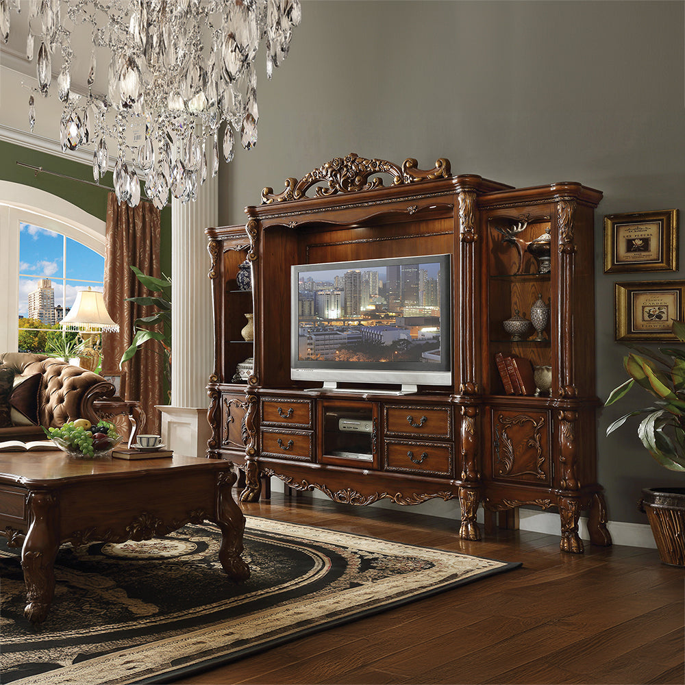 ACME Dresden Cherry Oak Entertainment Center Model 91335
