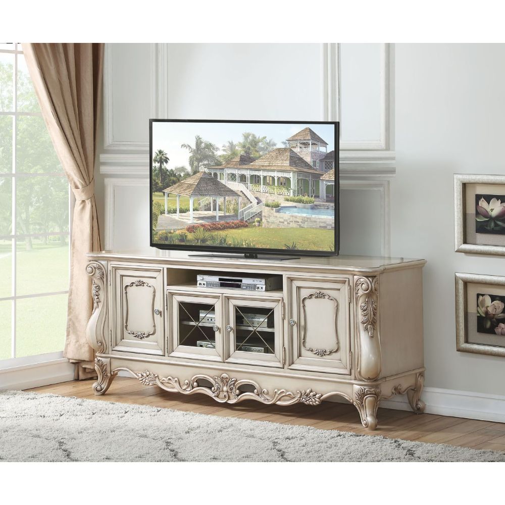 ACME Gorsedd Golden Ivory TV Stand Model 91443