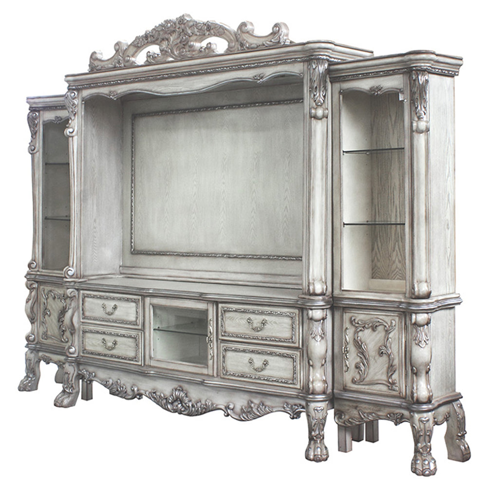ACME Dresden Vintage Bone White Entertainment Center Model 91470