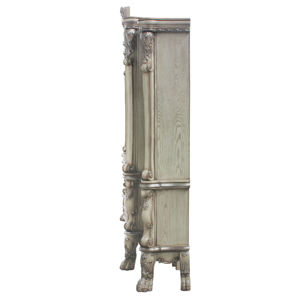 ACME Dresden Vintage Bone White Entertainment Center Model 91470