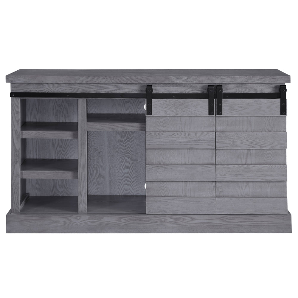 ACME Amrita Gray Oak TV Stand with Fireplace (Include 91617FIR) Model 91616