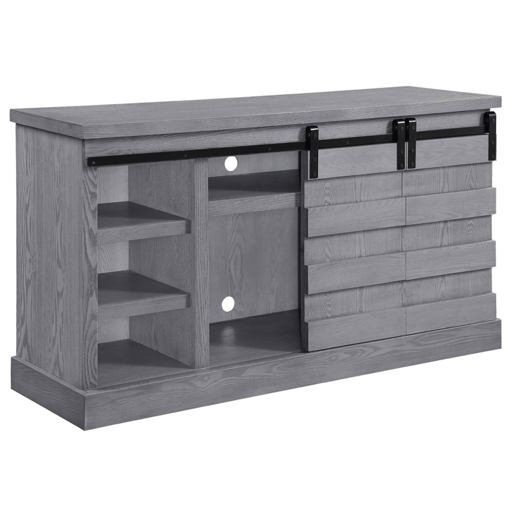 ACME Amrita Gray Oak TV Stand with Fireplace (Include 91617FIR) Model 91616
