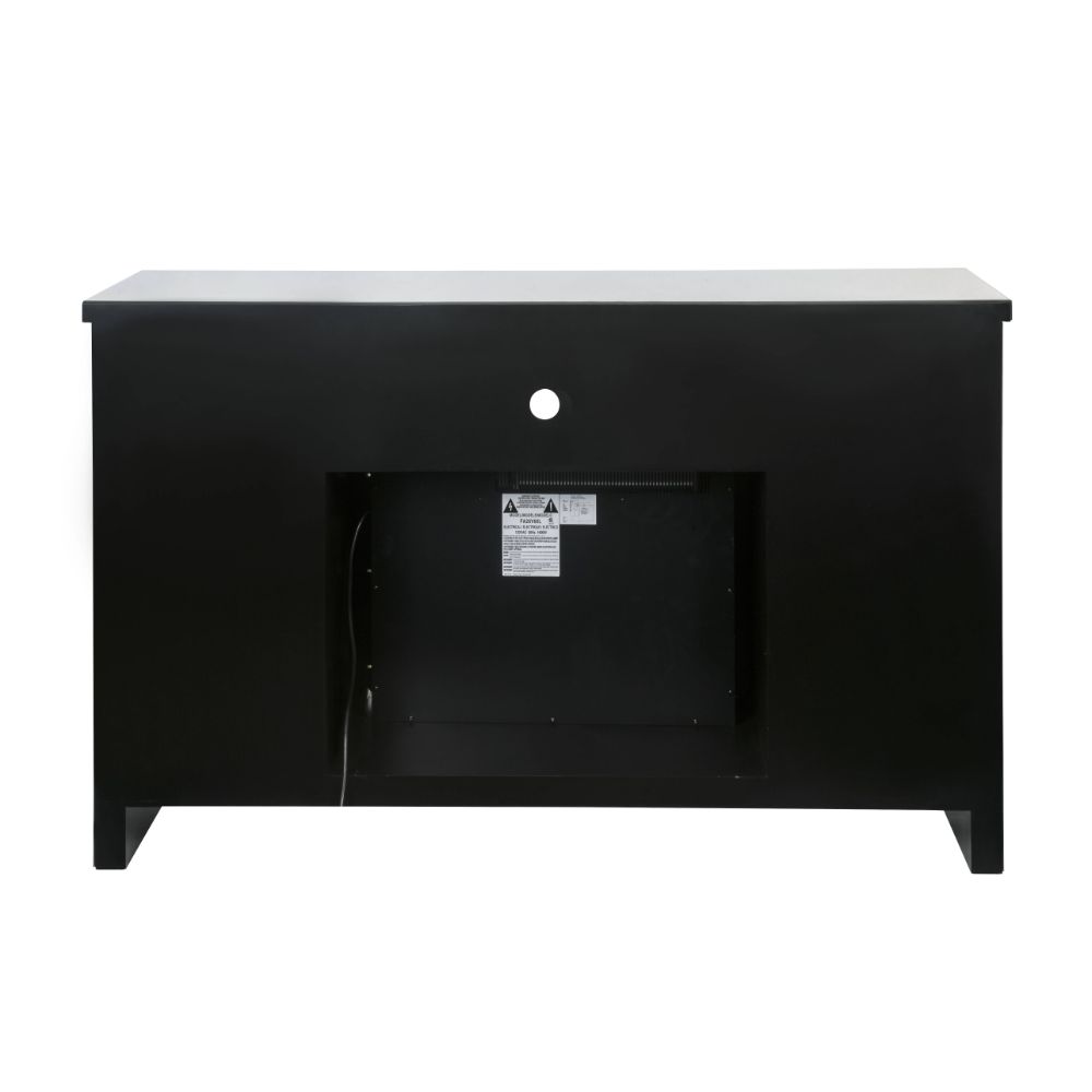 ACME Noralie Mirrored & Faux Diamonds TV Stand with Fireplace Model 91775