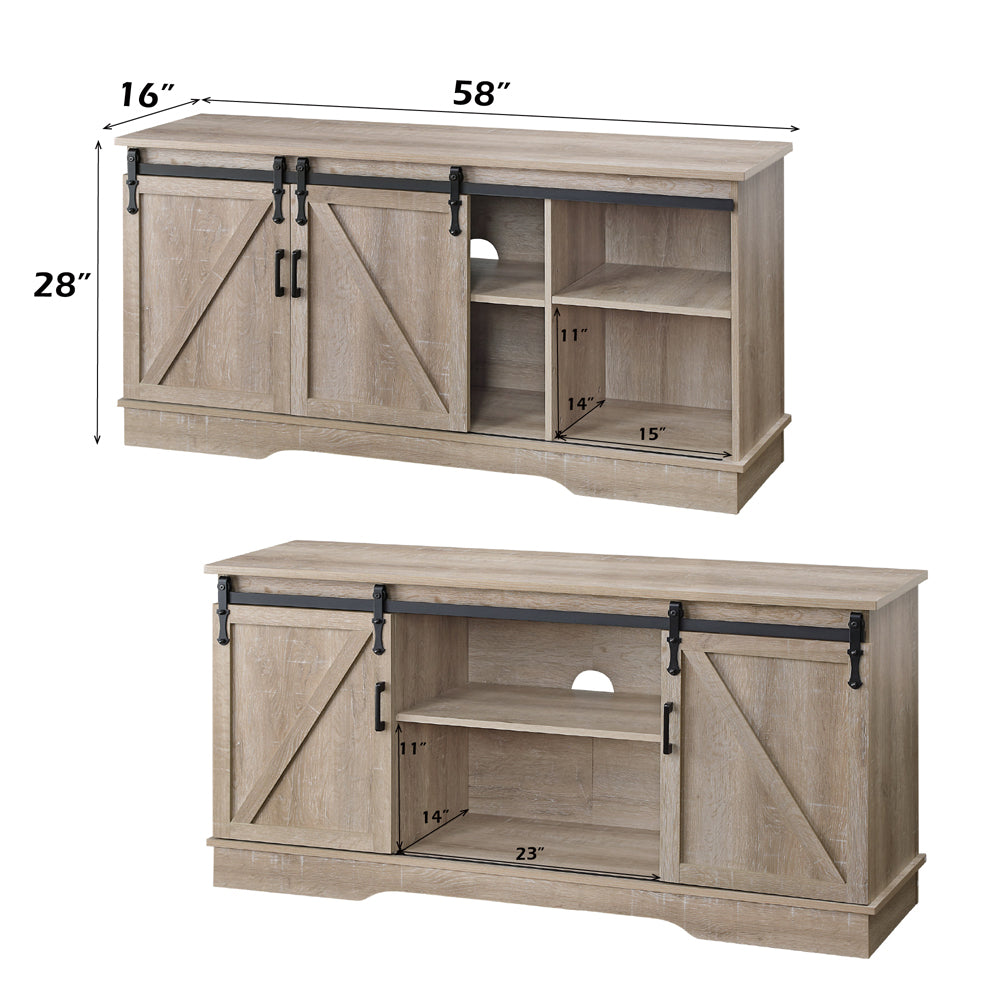 ACME Bennet Oak TV Stand Model 91857