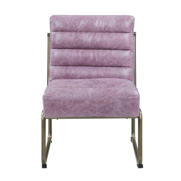 ACME Loria Wisteria Top Grain Leather Accent Chair Model AC00657