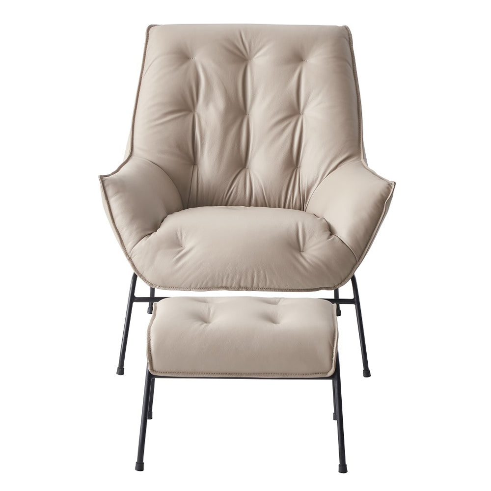 ACME Zusa Khaki Top Grain Leather Accent Chair Model AC02381