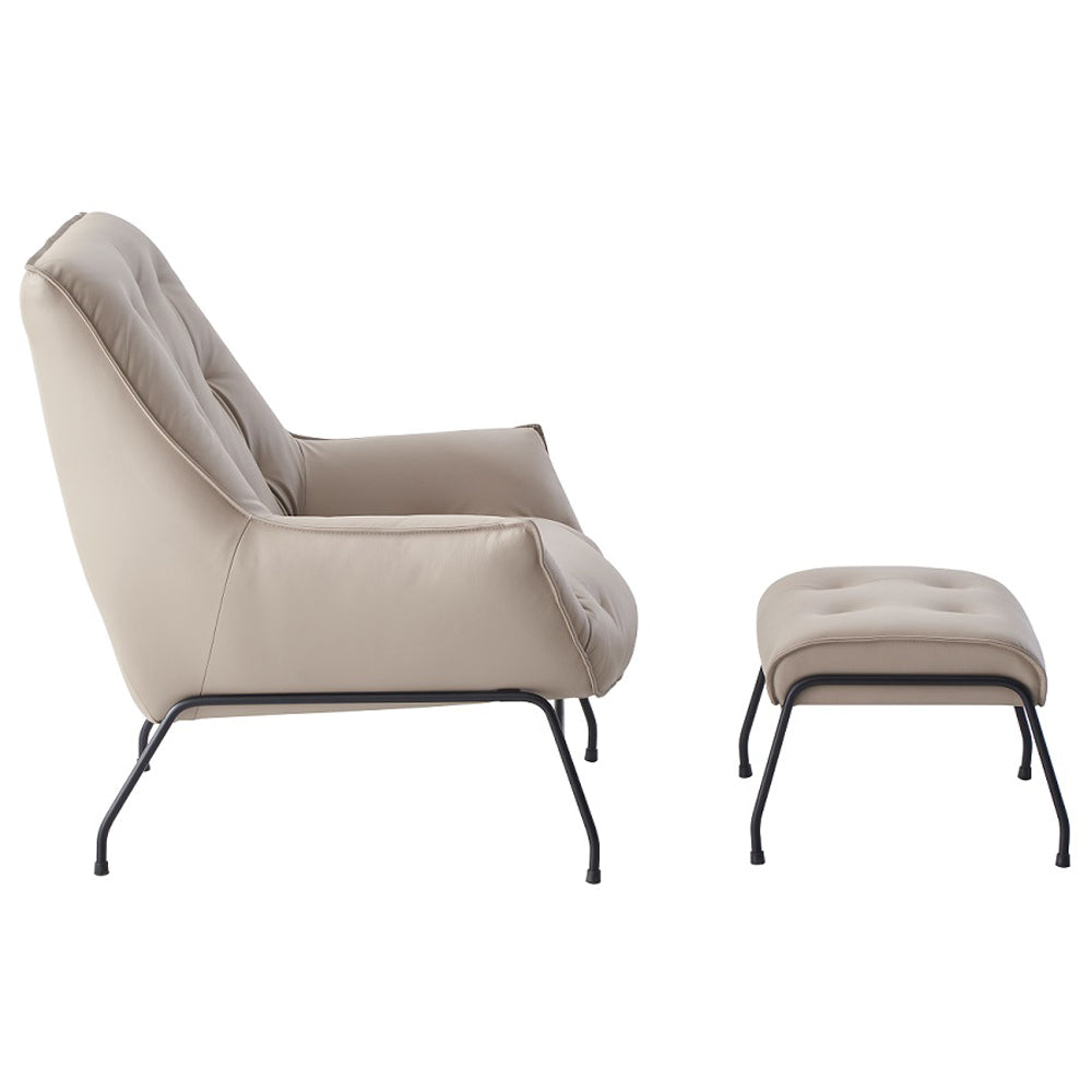 ACME Zusa Khaki Top Grain Leather Accent Chair Model AC02381