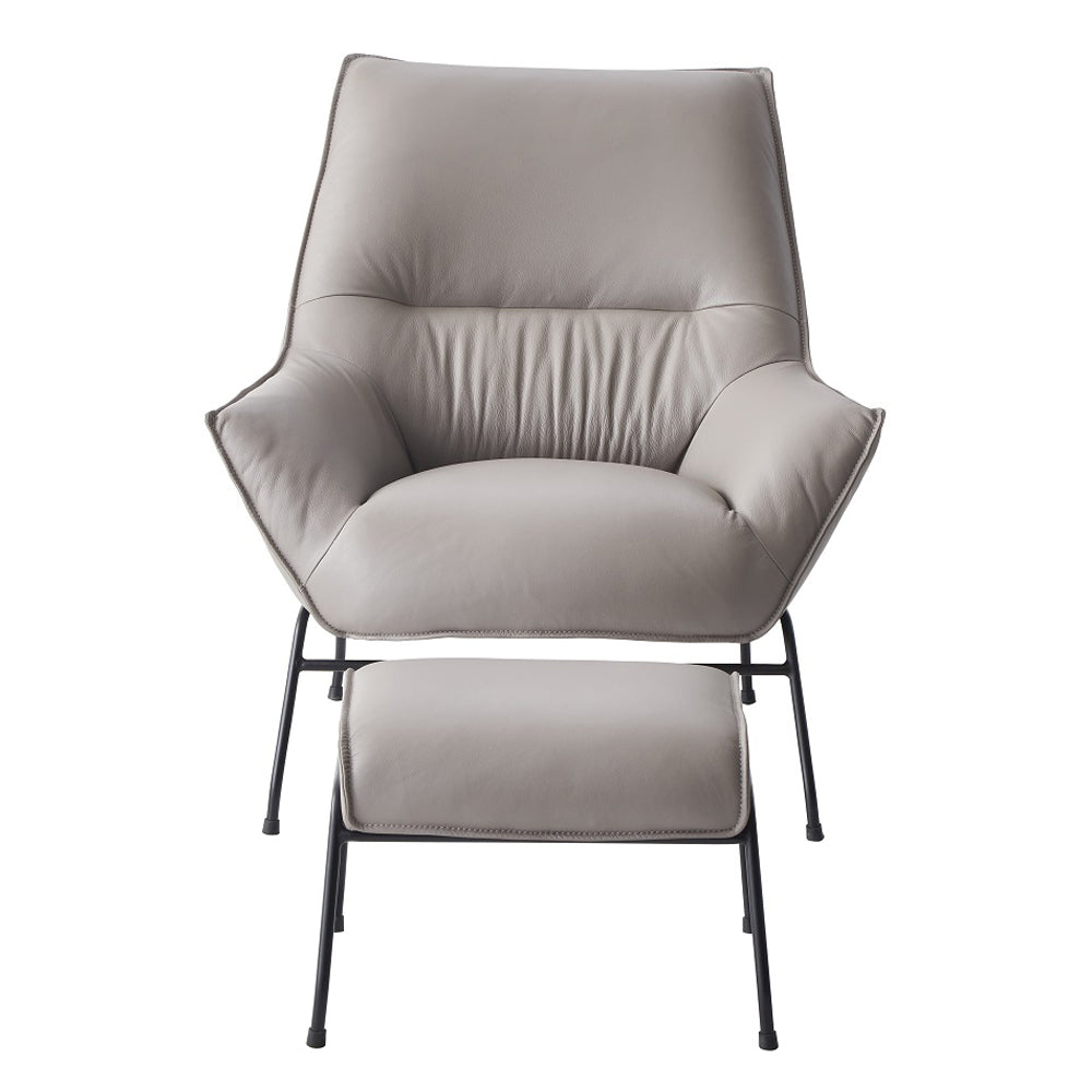 ACME Jabel Khaki Top Grain Leather Accent Chair Model AC02385