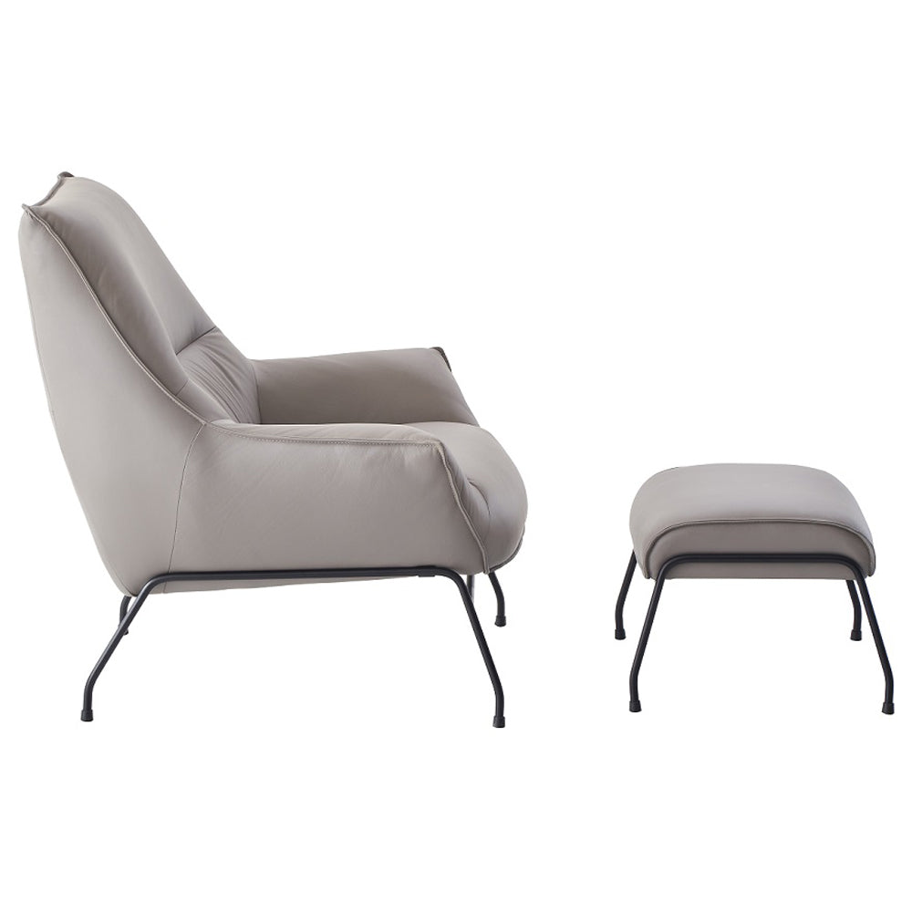 ACME Jabel Khaki Top Grain Leather Accent Chair Model AC02385