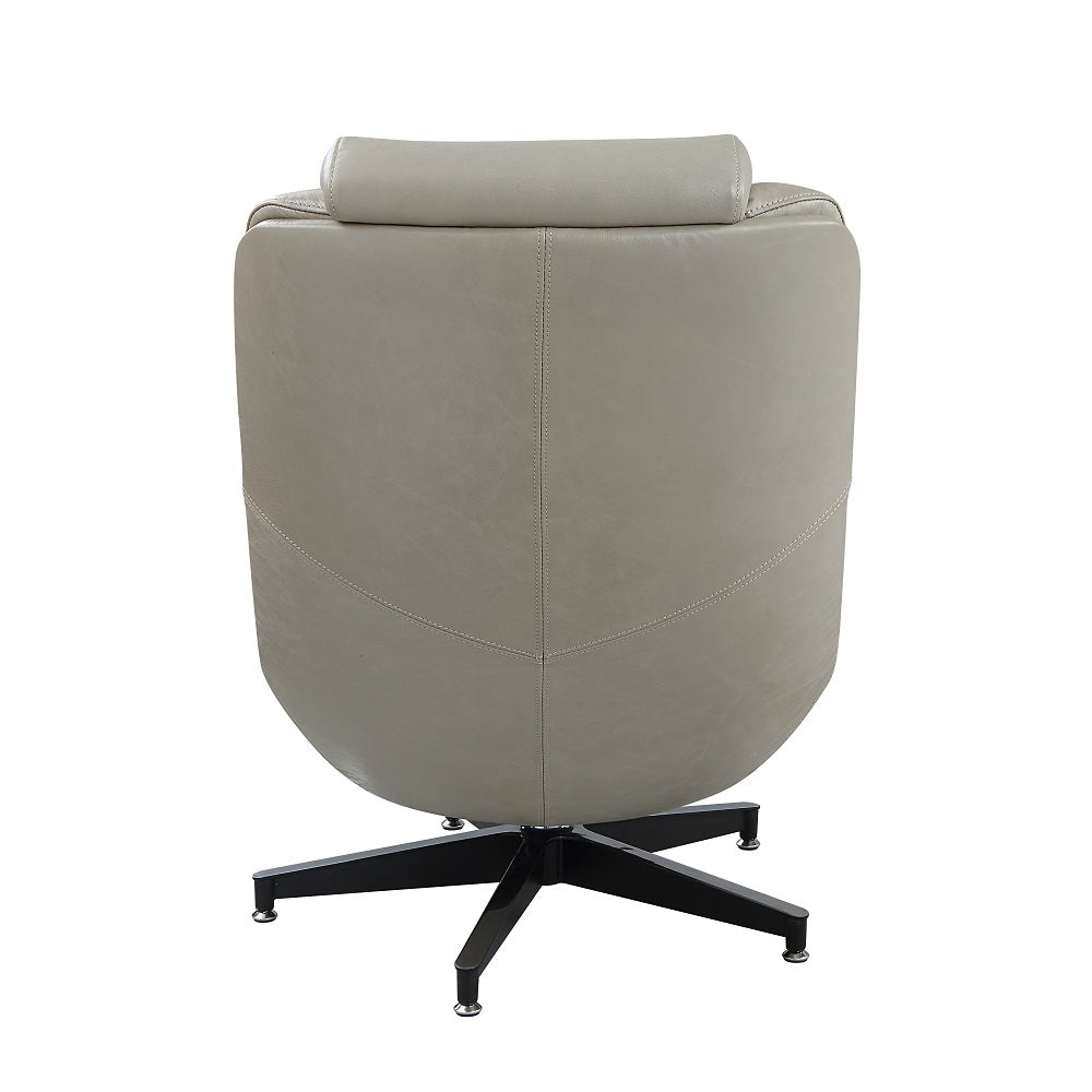 ACME Piran Twilight Top Grain Leather Accent Chair with Swivel Model AC02584