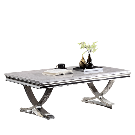 Furniture of America Wettingen Chrome Glam Coffee Table Model CM4285C-TABLE