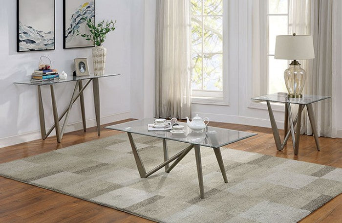 Furniture of America Wohlen Champagne Contemporary End Table Model CM4510E-TABLE