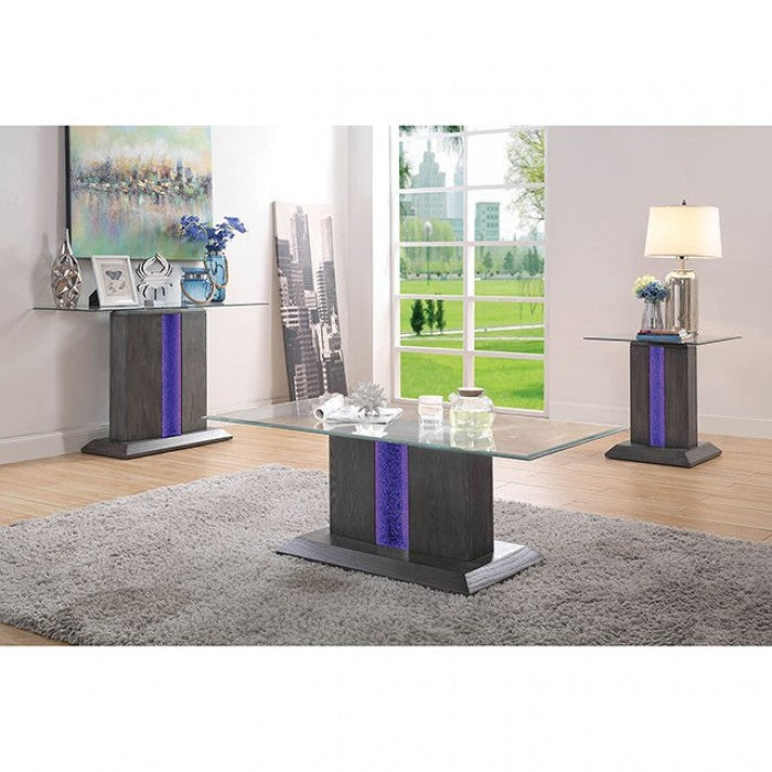 Furniture of America Rhyl Gray Contemporary Sofa Table Model CM4717S-PK