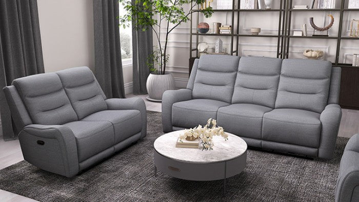 Furniture of America Matthias Gray Transitional Manual Recliner Model CM9987GY-CH-M