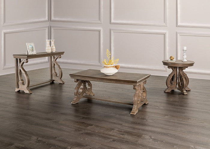Furniture of America Giordani Weathered Oak Traditional Sofa Table Model FM4519AK-S