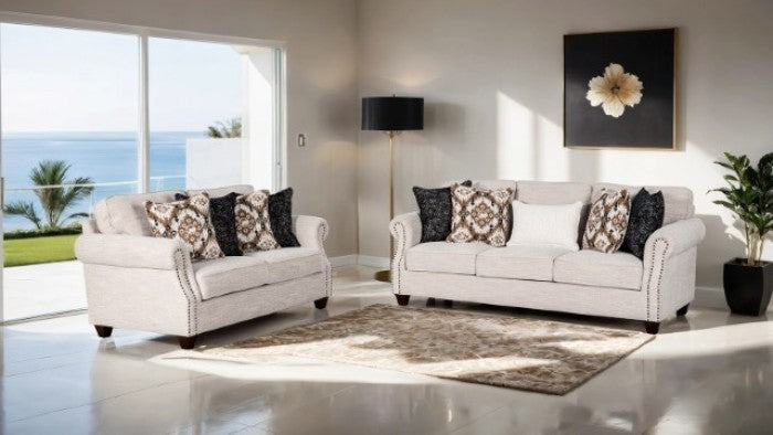 Furniture of America Earley Light Gray Transitional Accent Chair Model FM61009WH-CH-PT