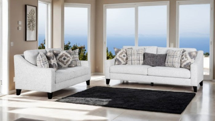 Furniture of America Turnham White/Black Transitional Accent Chair Model FM61112WH-CH-PT