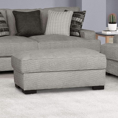Furniture of America Ardenfold Gray Contemporary Ottoman Model FM64201GY-OT