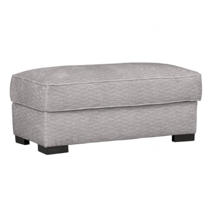 Furniture of America Ardenfold Gray Contemporary Ottoman Model FM64201GY-OT