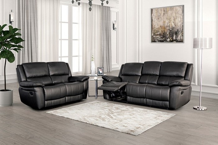 Furniture of America Glarus Black Transitional Recliner Chair Model FM69003BK-CH-M