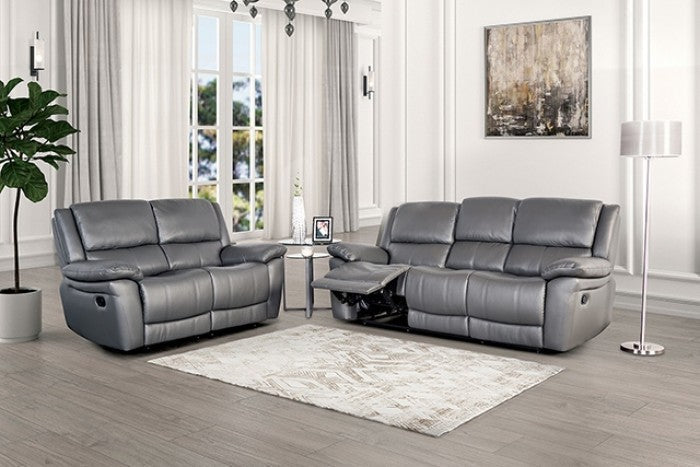 Furniture of America Glarus Dark Gray Transitional Recliner Chair Model FM69003DG-CH-M