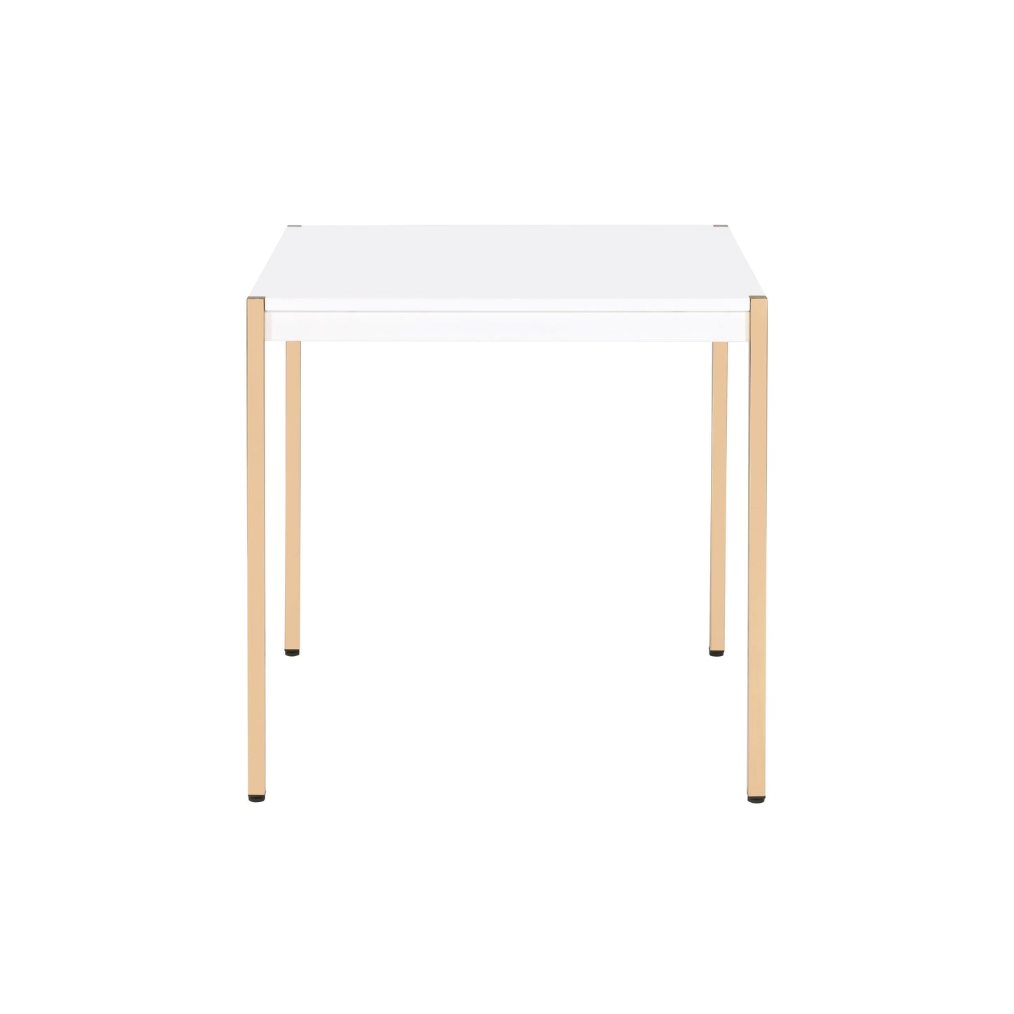 ACME Otrac White & Gold End Table Model LV00035