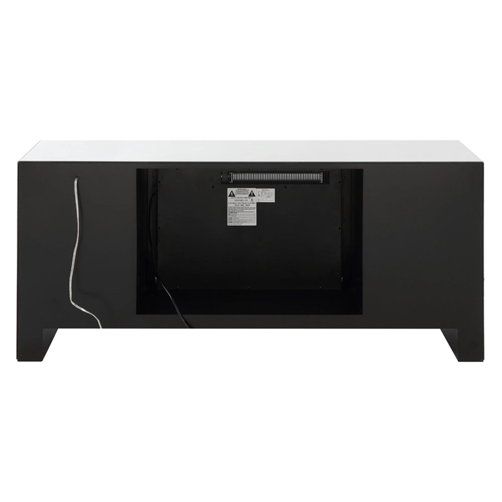 ACME Noralie Mirrored & Faux Diamonds TV Stand with Fireplace & LED Model LV00317