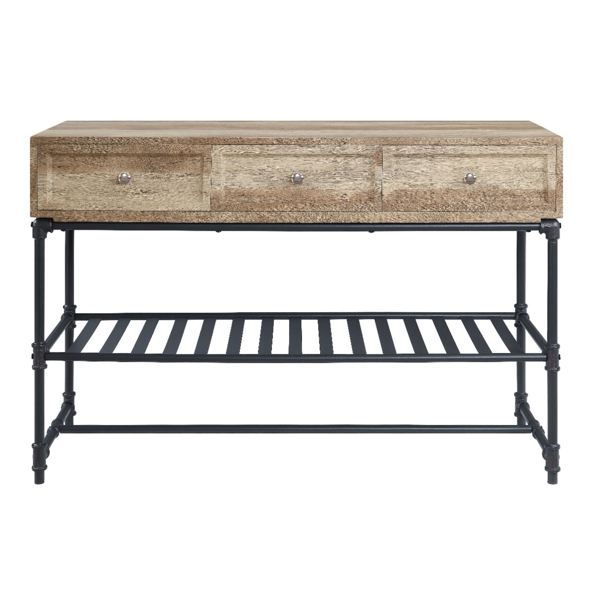 ACME Brantley Oak & Sandy Black Sofa Table Model LV00750