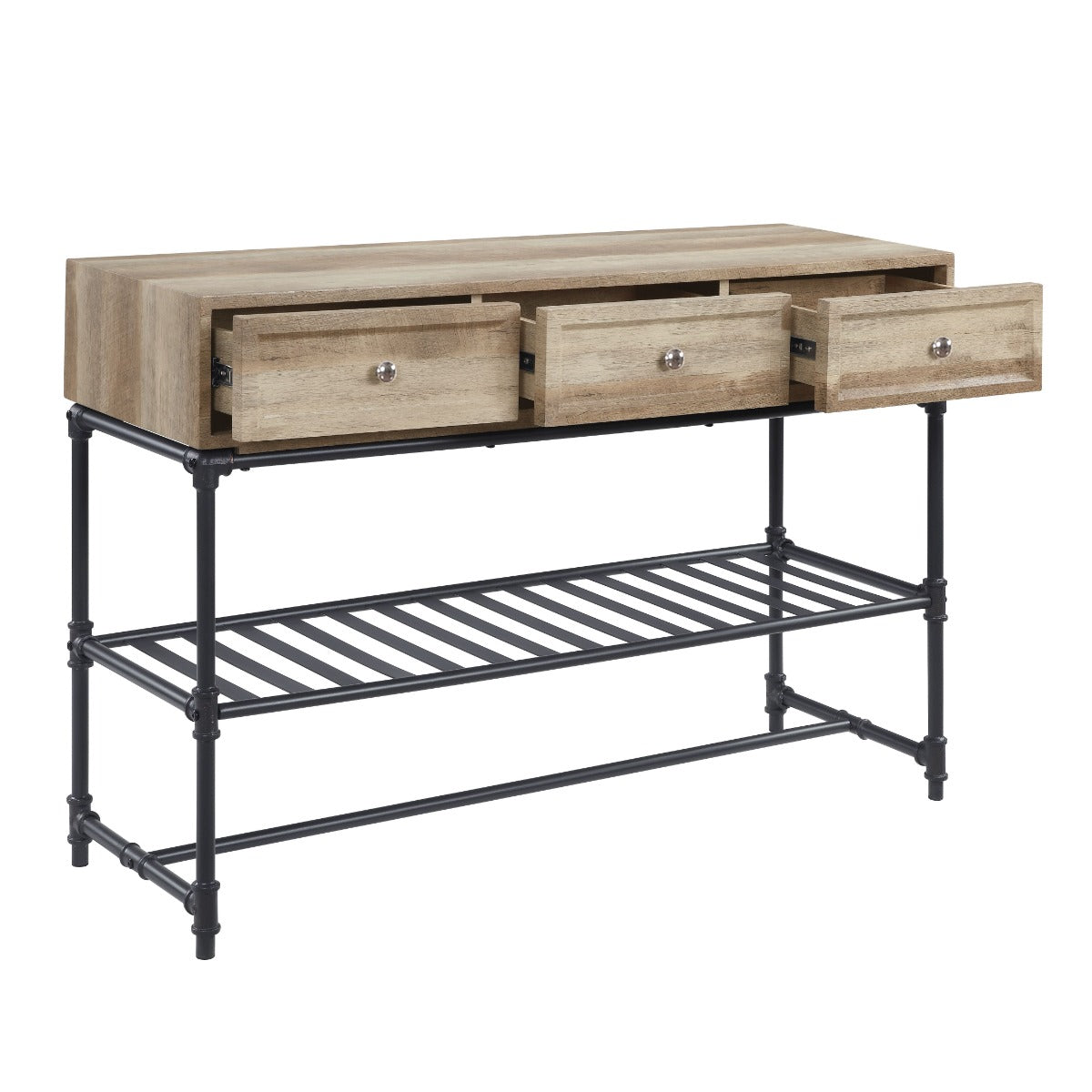 ACME Brantley Oak & Sandy Black Sofa Table Model LV00750