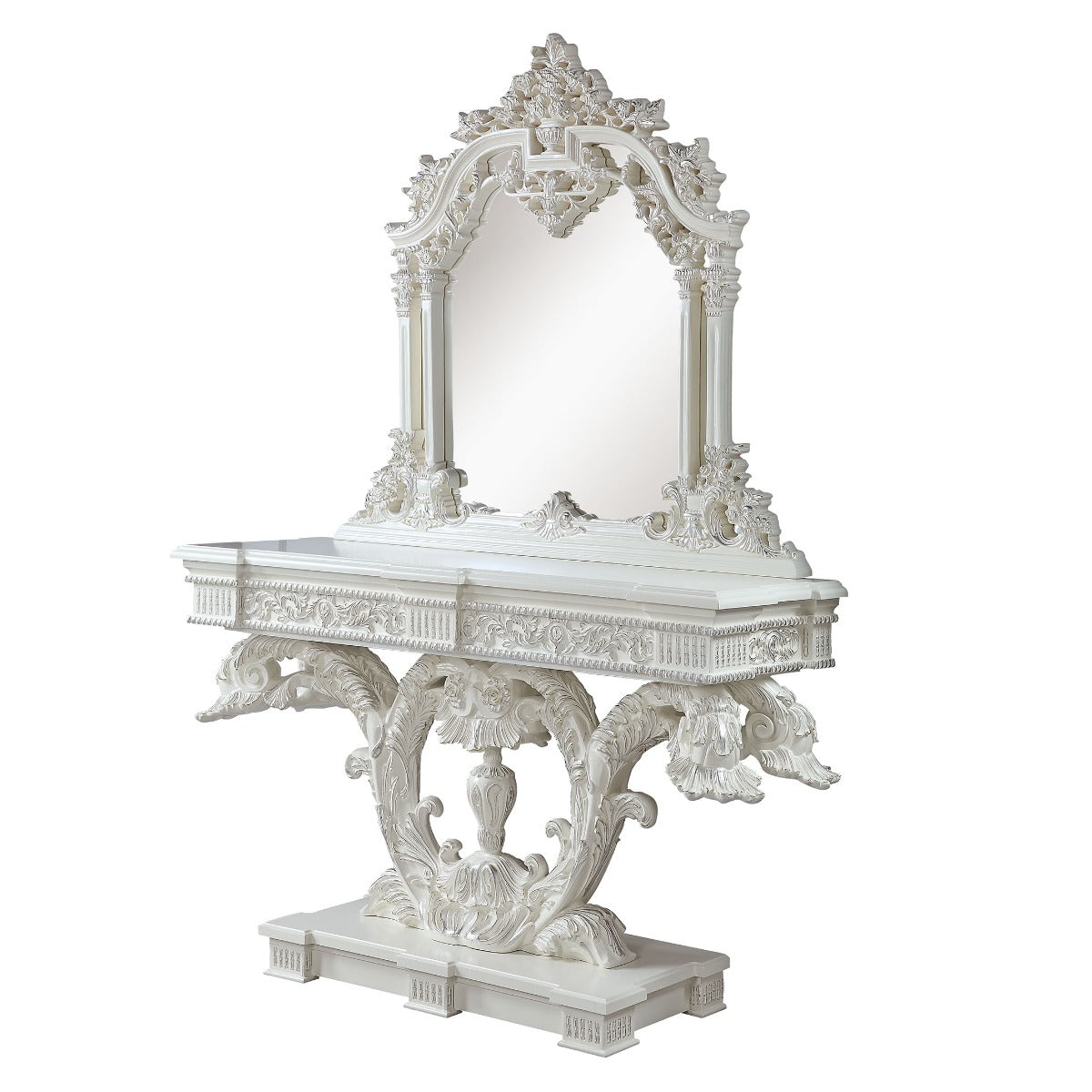 ACME Vanaheim Antique White Sofa Table Model LV00802