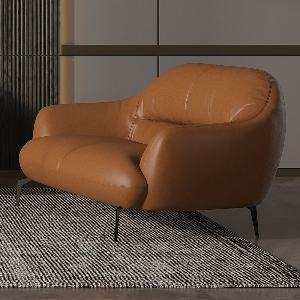 ACME Leonia Cognac Tan Top Grain Leather Loveseat Model LV00938