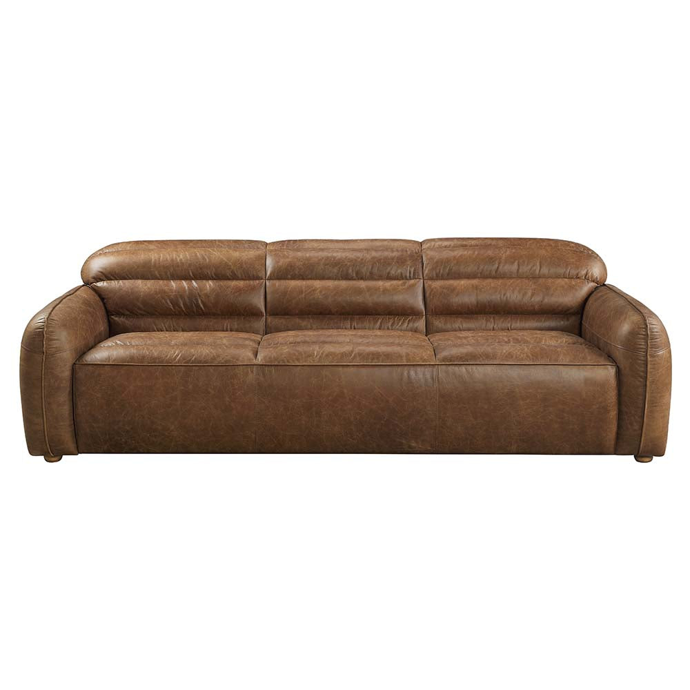 ACME Rafer Cocoa Top Grain Leather Sofa Model LV01020