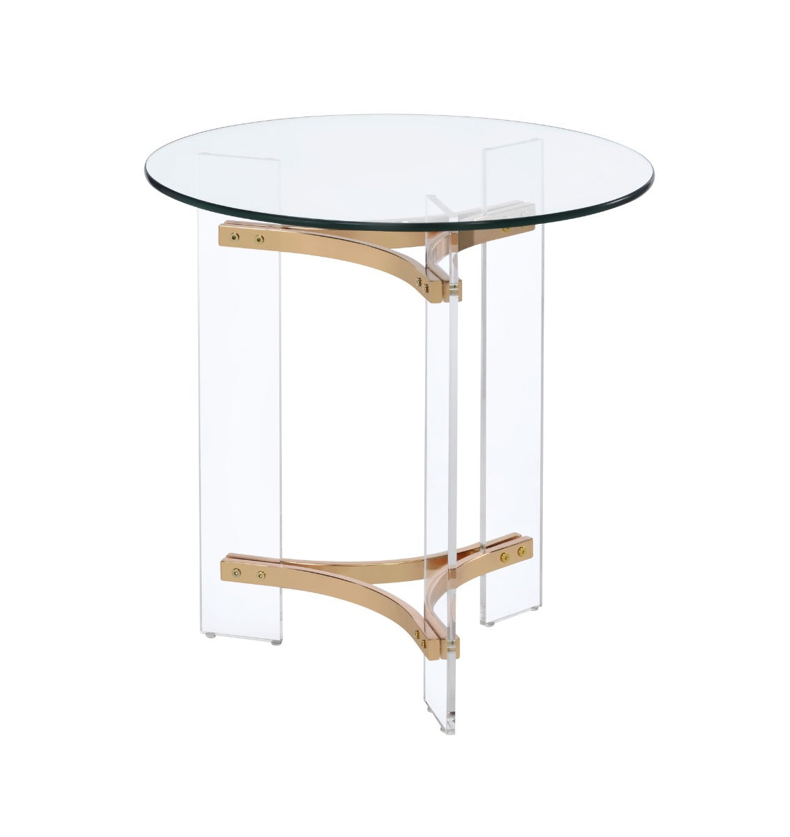 ACME Sosi Gold End Table Model LV01084