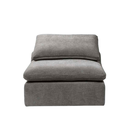 ACME Naveen Gray Linen Modular Armless Chair Model LV01103