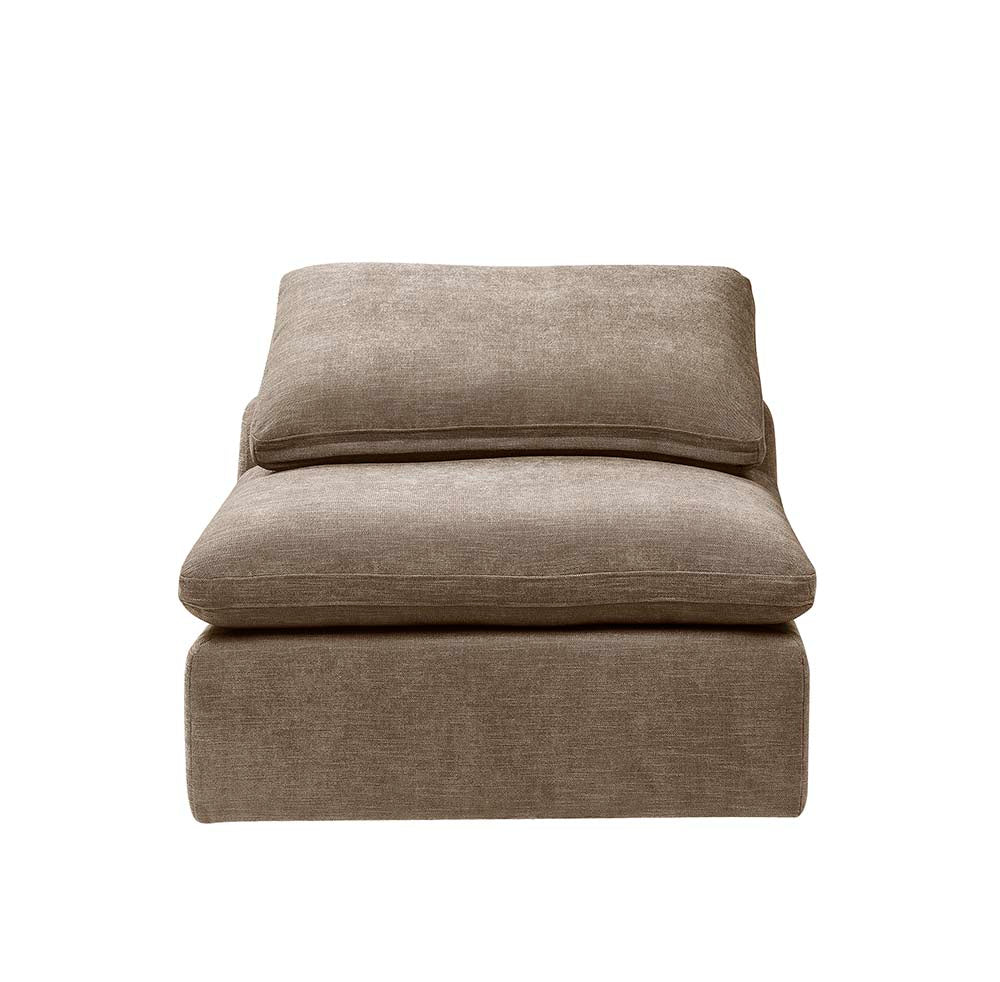 ACME Naveen Khaki Linen Modular Armless Chair Model LV01106