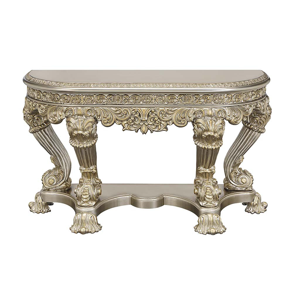 ACME Danae Champagne & Gold Sofa Table Model LV01204