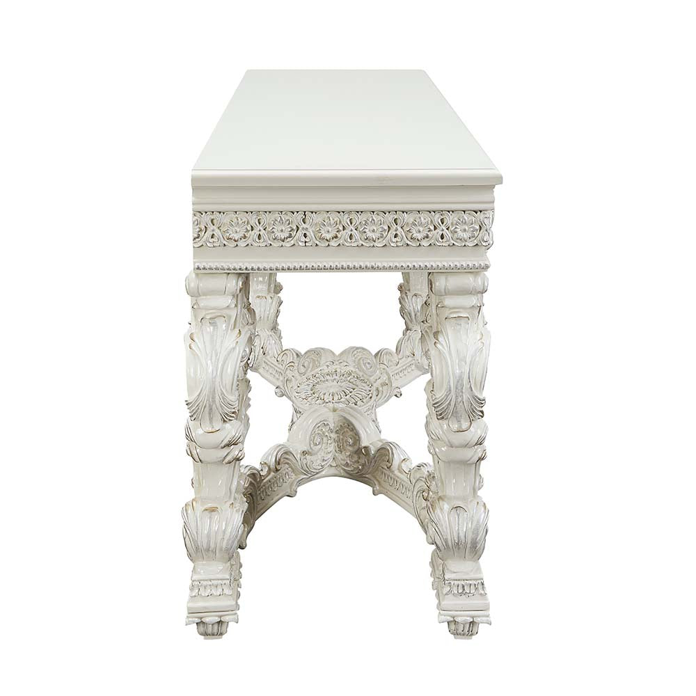 ACME Adara Antique White Sofa Table Model LV01219