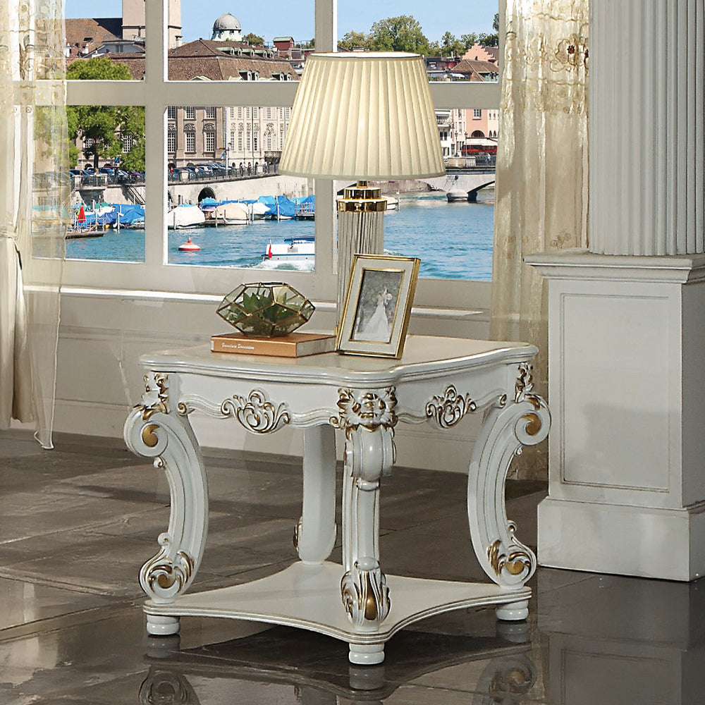 ACME Vendome Antique Pearl End Table Model LV01328