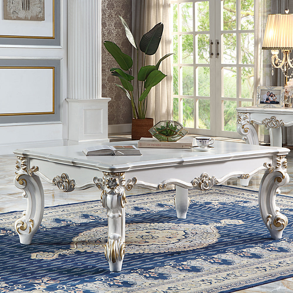ACME Vendome II Antique Pearl Coffee Table Model LV01332