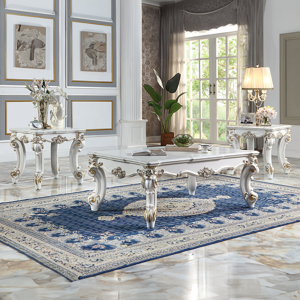 ACME Vendome II Antique Pearl Coffee Table Model LV01332