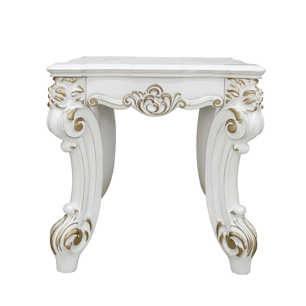 ACME Vendome II Antique Pearl End Table Model LV01333